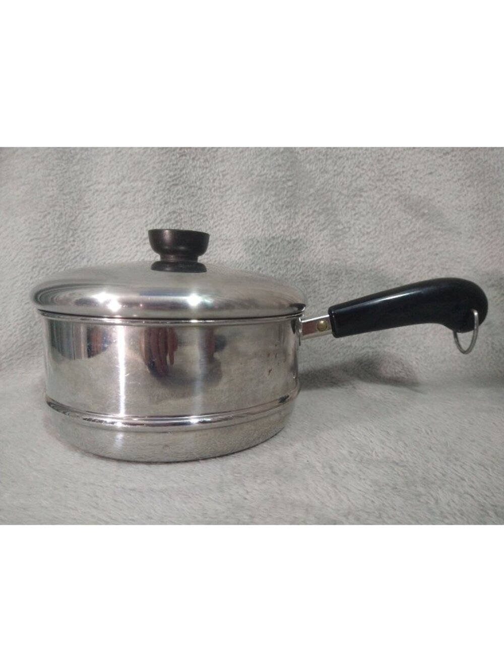 Revere Ware Double Boiler Steamer 7 Inch Fits 2 Qt Sauce Pan Pot Stainless
